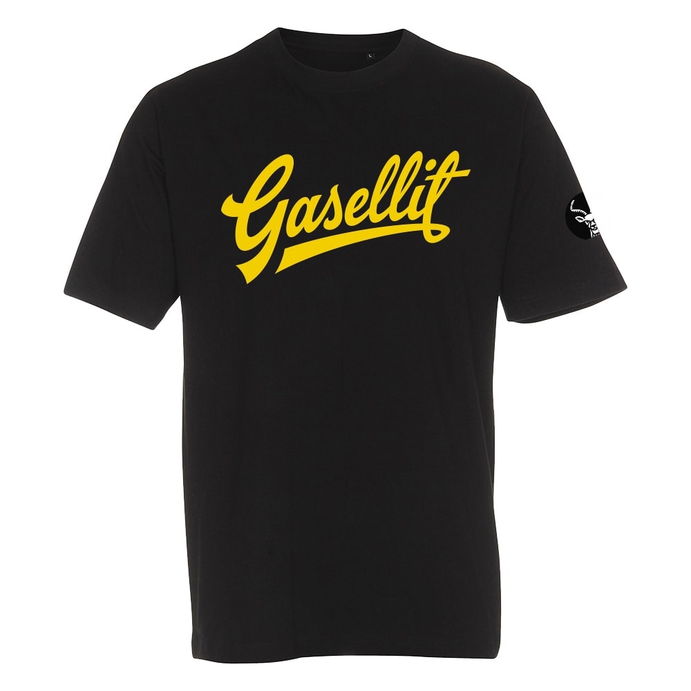 Gasellit - T-Paita - Script Logo - Musta