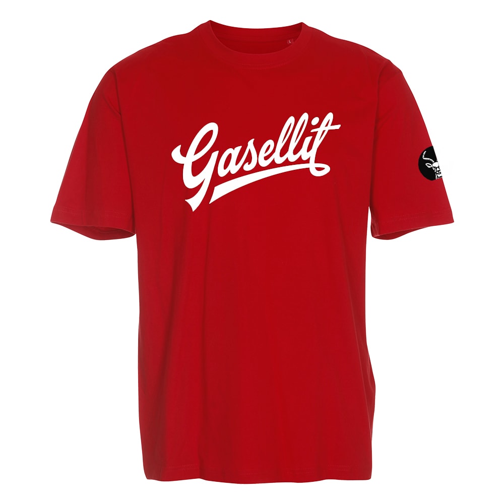 Gasellit - T-Paita - Script Logo - Punainen