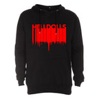 HELLDOLLS - Huppari - Halloween Logo - Musta