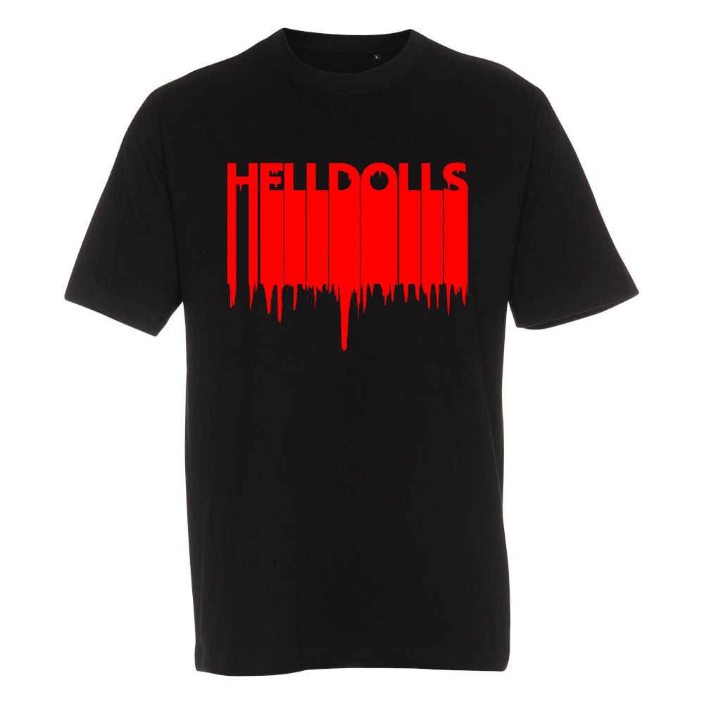 HELLDOLLS - T-Paita - Halloween Logo - Musta