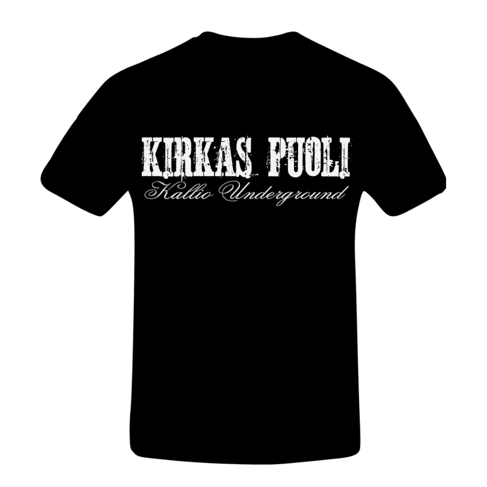 Kallio Underground - T-Paita - Kirkas Puoli - Musta