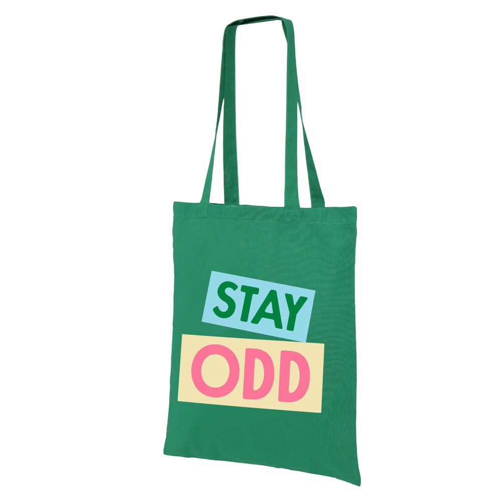 Oddlygood STAY ODD kangaskassi, vihreä