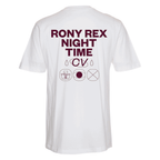Rony Rex - T-Paita - Night Time CV - Valkoinen