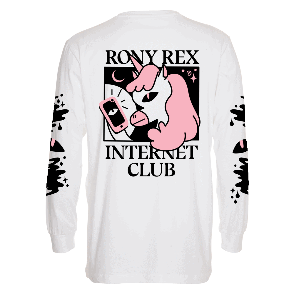 Rony Rex - Longsleeve - Internet Club - Valkoinen