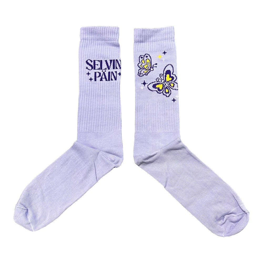 Selvin Päin - Sukat - Vaalea Lila