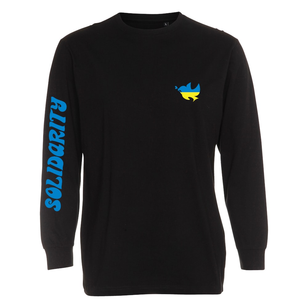 Solidarity Longsleeve, musta