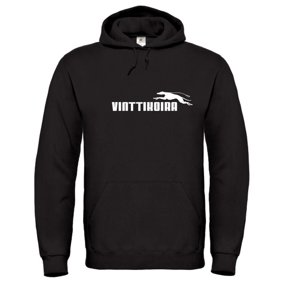 Vinttikoira - Huppari - Musta